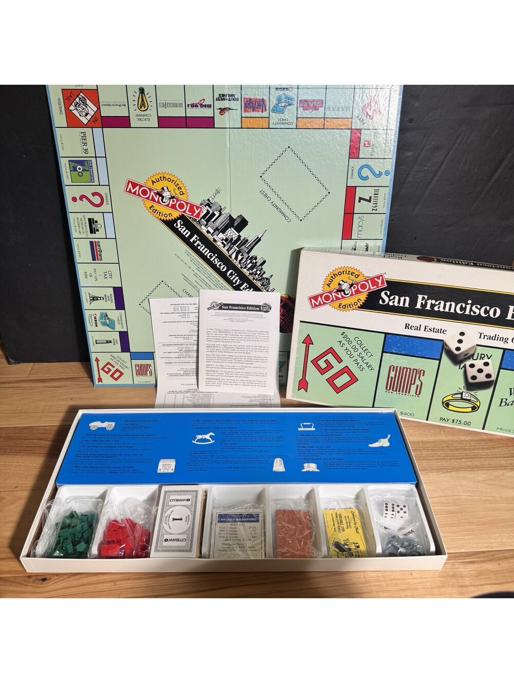 Monopoly San Francisco City Edition USAopoly 1995 Complete Sealed Pieces